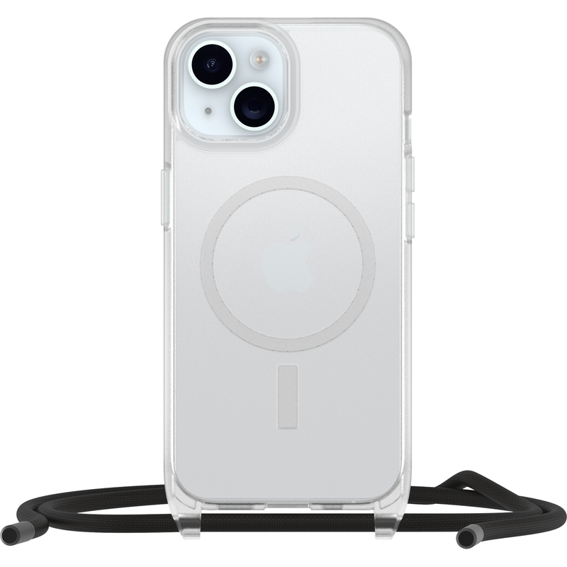 OtterBox React Necklace MagSafe Apple iPhone 15 6.1' Case Clear