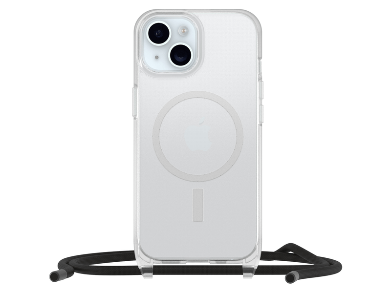 OtterBox React Necklace MagSafe Apple iPhone 15 6.1' Case Clear