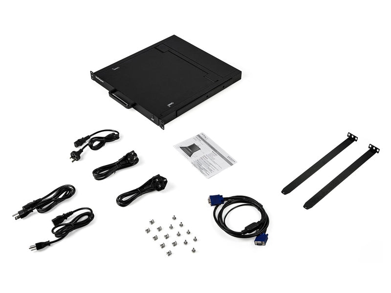 StarTech 1 Port 1U VGA KVM Console, 17" LCD, USB, Rackmount, 2Yr