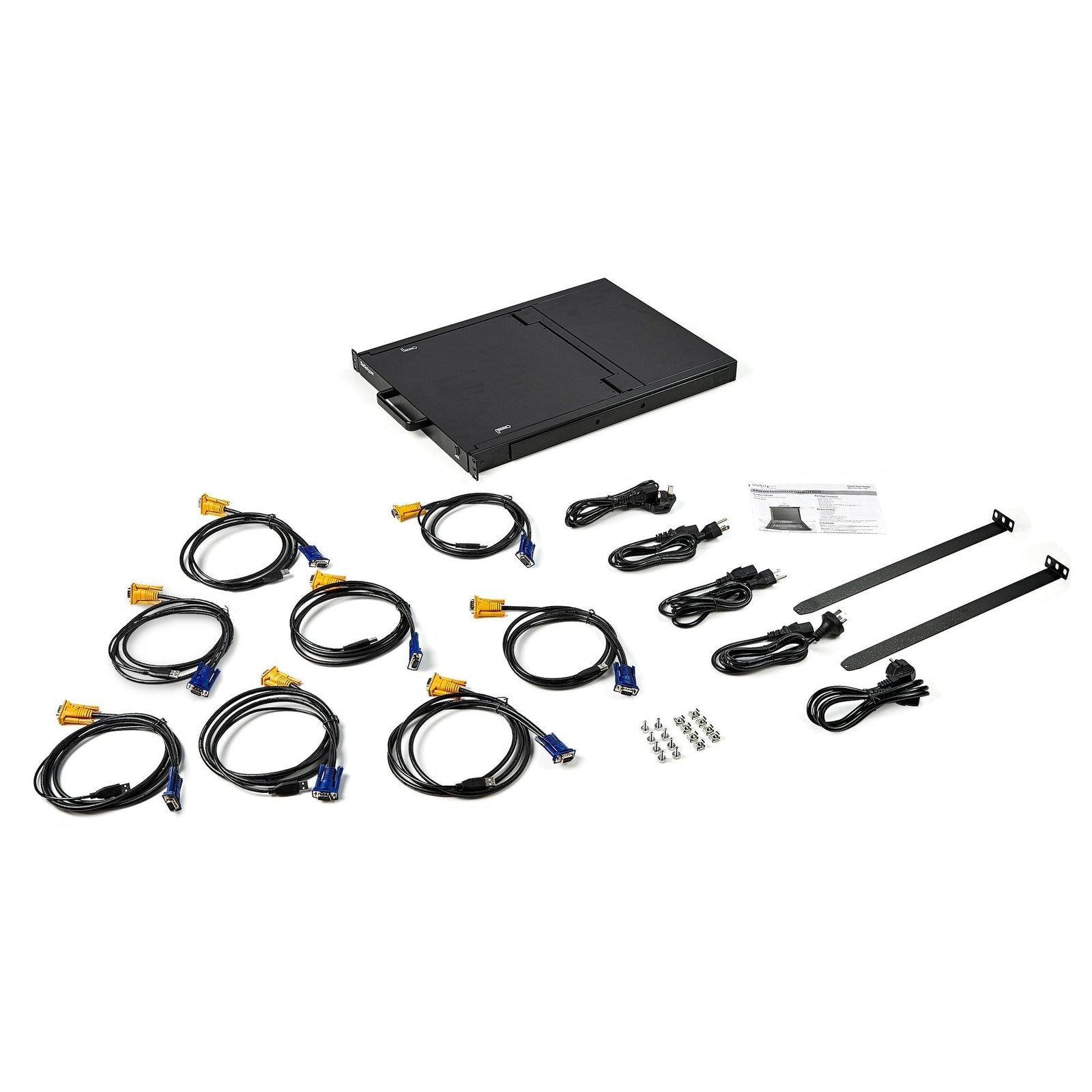 StarTech 8 Port 1U VGA KVM Console, 17" LCD, USB, Rackmount, 2Yr