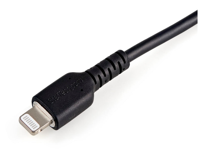 StarTech 0.3M USB-A to Lightning Cable, Rugged, Black, 2Yr