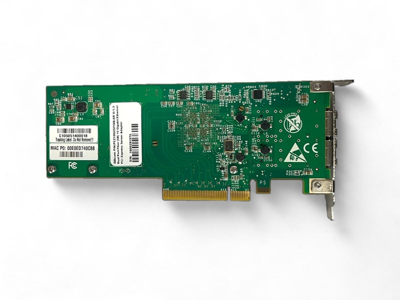 Silicom PE210G2SP19B-SR Dual Port Fiber 10 Gigabit Ethernet PCIe Server Adapter *used