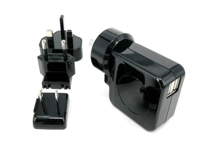 Huntkey TravelMate Multi Plugs Dual USB 2.1A Wall Charger HKC02105042-XA
