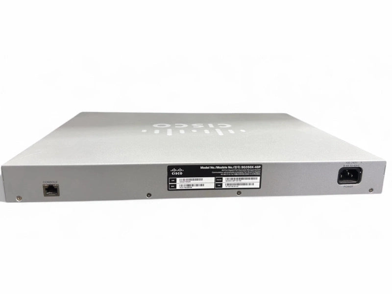 Cisco SG350X-48P-K9 48-Port Gigabit PoE 382W Stackable Managed Switch 2xSFP+