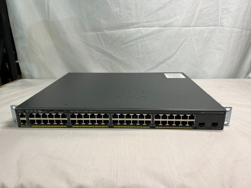 *Used* Cisco WS-C2960X-48LPD-L V02 Catalyst 48-Port GigE PoE+ 370W, 2 x 10G SFP+ switch