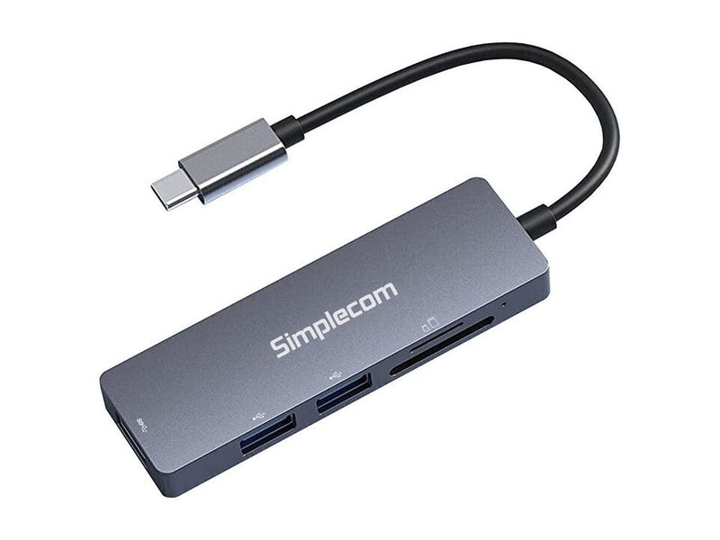Simplecom CH255 USB-C 5-in-1 Multiport Adapter 3-Port USB-A Hub
