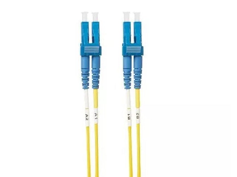 2m LC-LC OS1 / OS2 Singlemode Fibre Optic Cable - Yellow