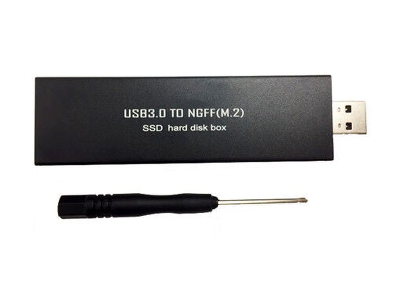 USB 3.0 to NGFF M.2 SSD Hard Disk Box External Aluminum Adapter Case Enclosure