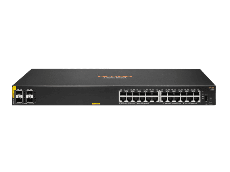 HPE Aruba 6000 24G Class4 PoE 4SFP 370W Switch