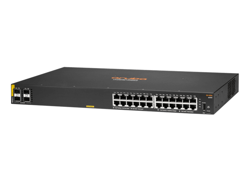 HPE Aruba 6000 24G Class4 PoE 4SFP 370W Switch