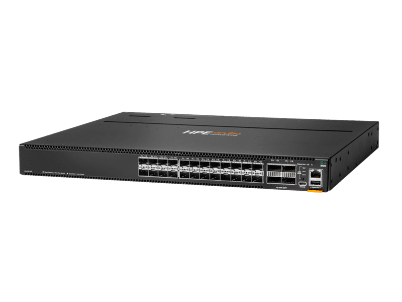 HPE Aruba Networking CX 8100 24x10G SFP+ 4x40/100G QSFP28 FB Airflow 3Fan 2AC PSU Switch Bdl
