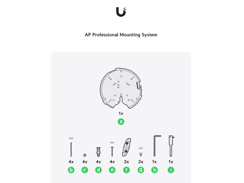 UBIQUITI Versatile mounting system for U-PRO-MP