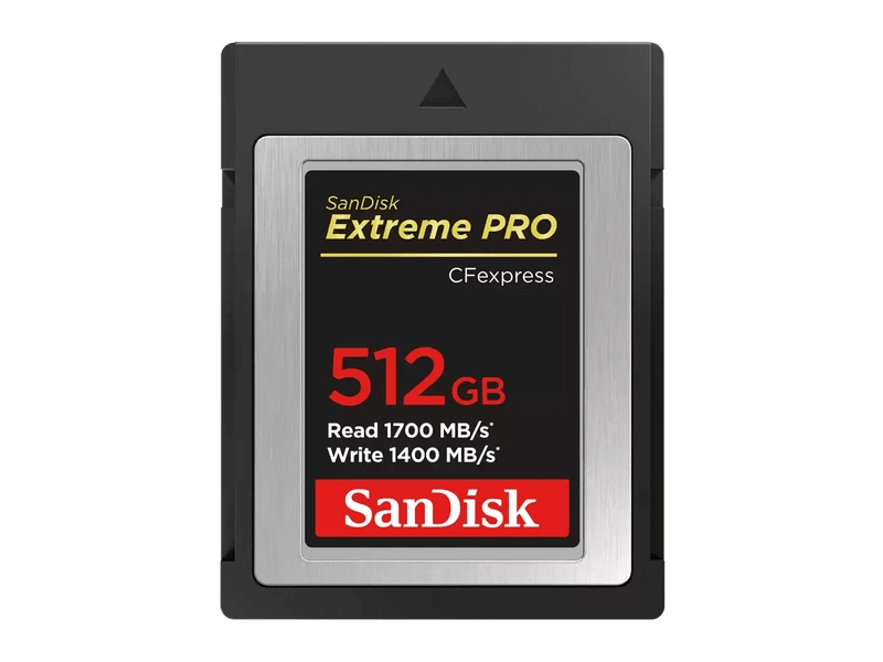 SanDisk 512GB Extreme Pro® CFexpress® Card Type B SDCFE, 1700MB/s R, 1400MB/s W