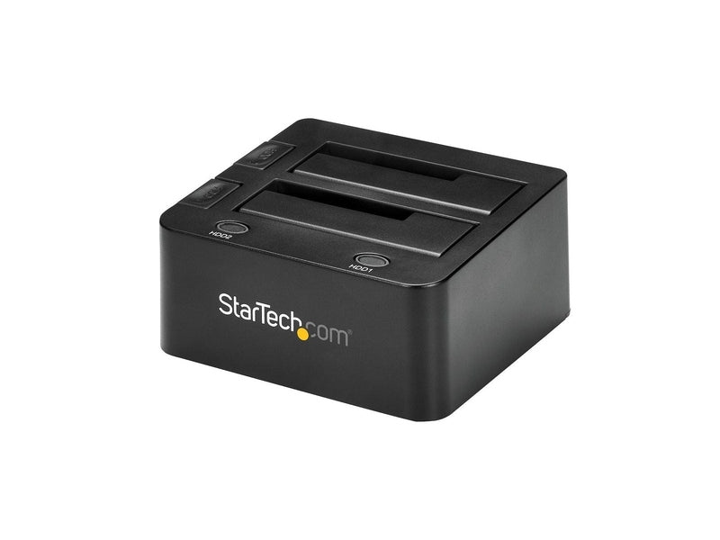StarTech 2 Bay USB to Sata Hard Drive Docking Station, 2.5/3.5" SSD/HDD 2Yr