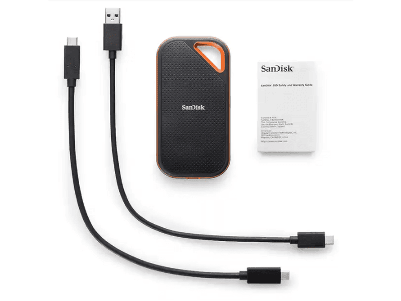 SanDisk Extreme Pro 1TB Portable SSD E81 USB 3.2 Gen 2x2 Type C & A