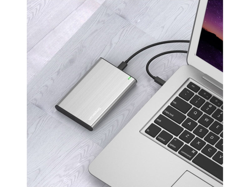 Simplecom SE221 Aluminium 2.5'' SATA HDD/SSD to USB 3.1 Enclosure Black