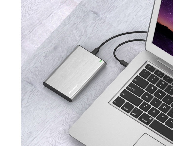 Simplecom SE221 Aluminium 2.5'' SATA HDD/SSD to USB 3.1 Enclosure Blue
