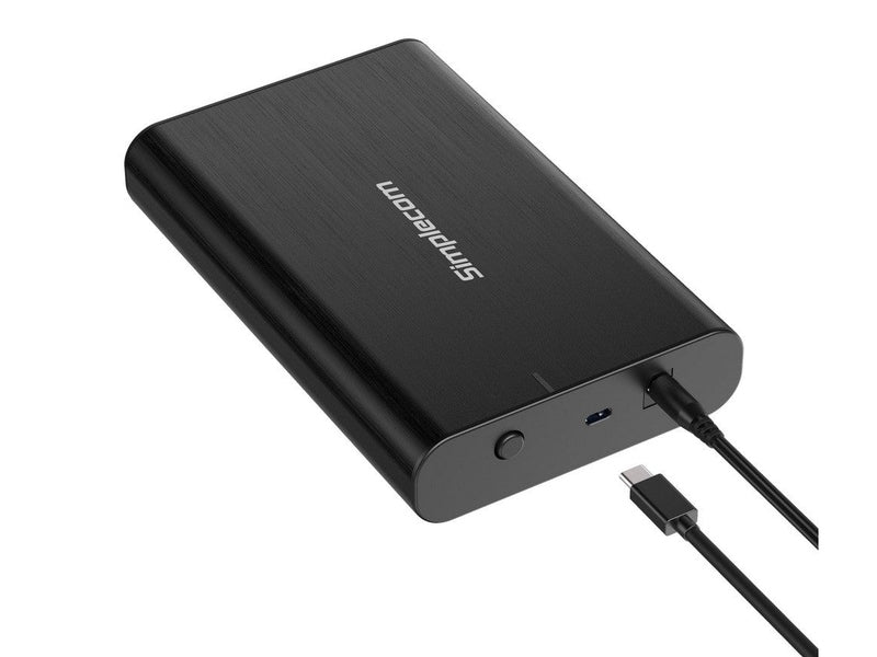 Simplecom SE331 Aluminium 3.5'' SATA to USB-C External Hard Drive Enclosure USB 3.2 Gen1 5Gbps