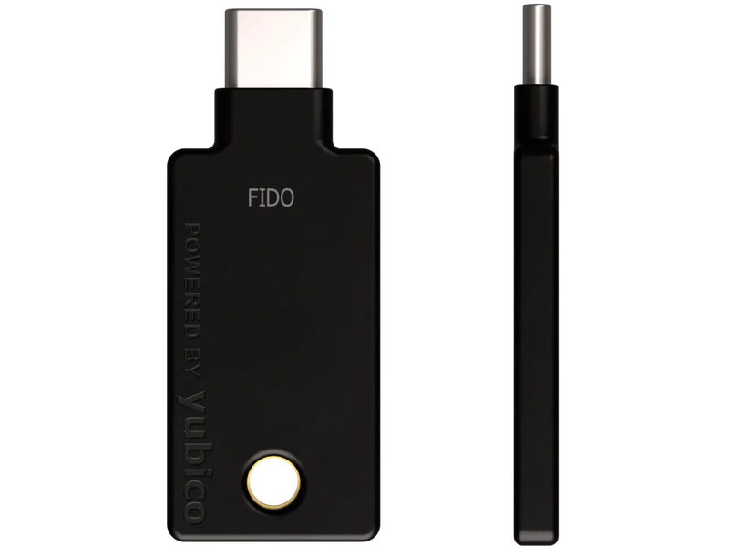 Yubico Yubikey C NFC V5.8 USB-C Security Key – FIDO2, 2FA/MFA - 5060408465301