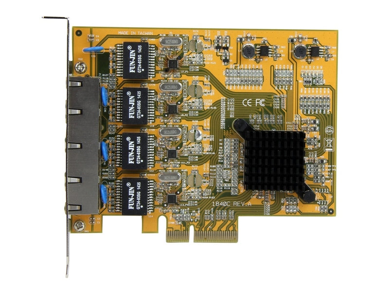 StarTech 4 Port PCIE Gigabit Network Adapter Card, 2Yr