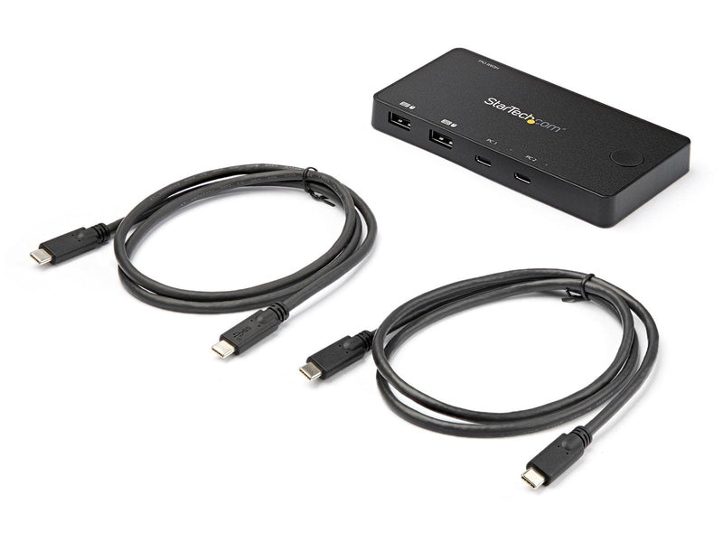 StarTech 2 Port USB C KVM Switch - UHD 4K 60Hz HDMI W/USB Type C Cables 2Yr