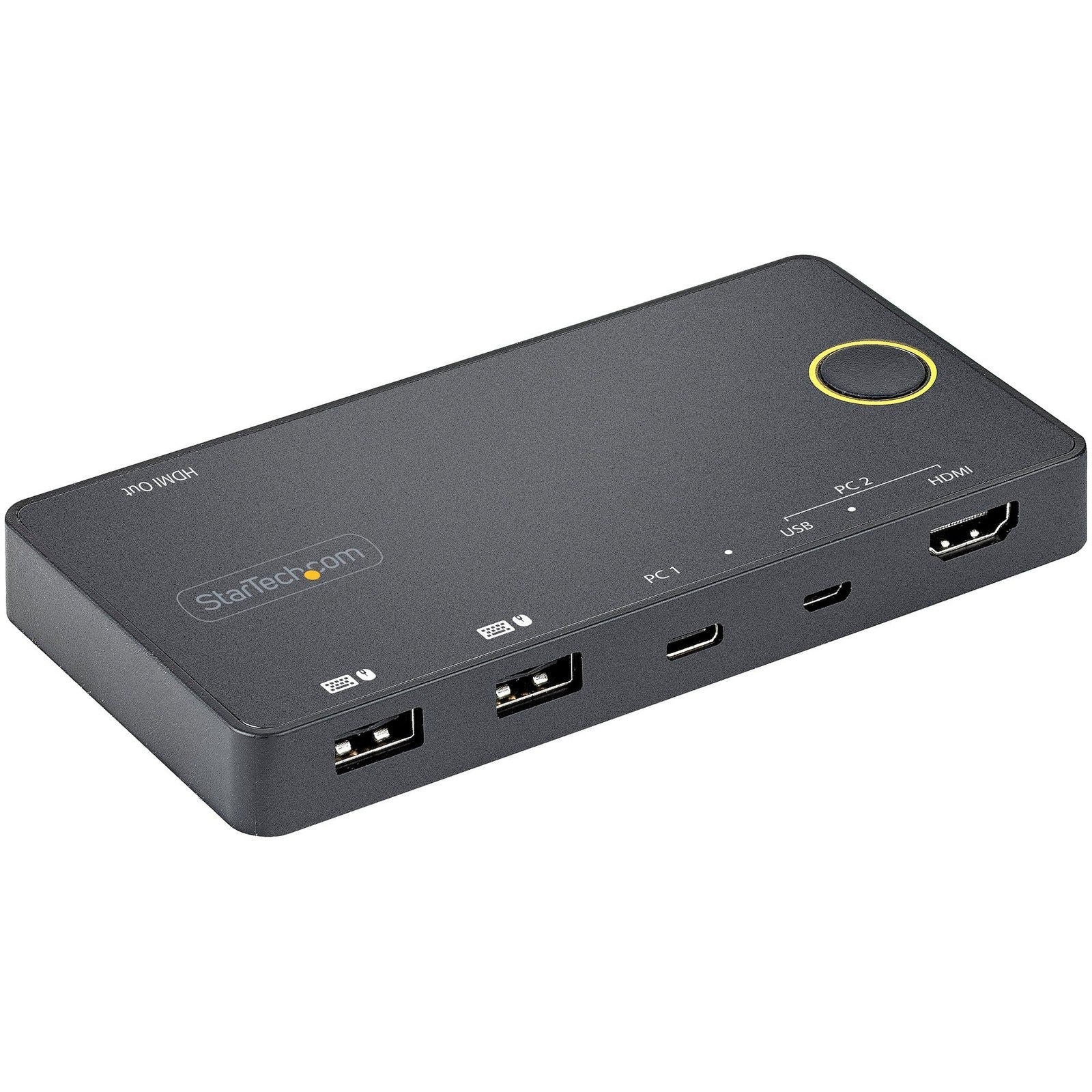 StarTech 2 Port USB-A + HDMI & USB-C KVM Switch - 1X 4K 60Hz HDMI 2.0 2 Yr