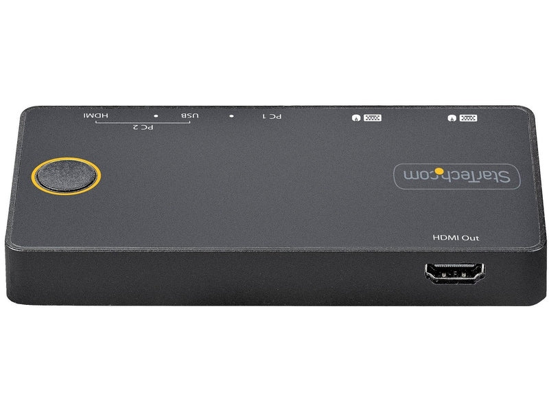 StarTech 2 Port USB-A + HDMI & USB-C KVM Switch - 1X 4K 60Hz HDMI 2.0 2 Yr