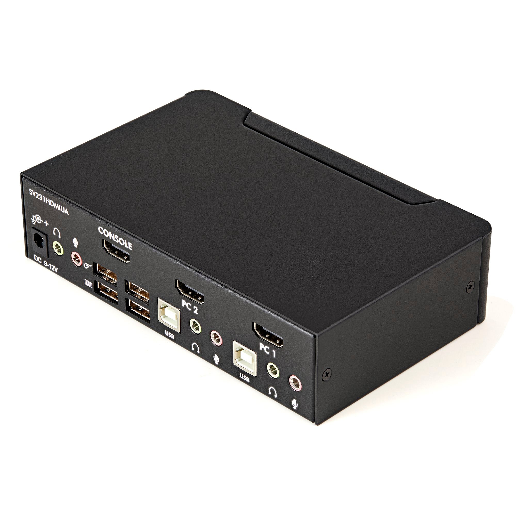 StarTech 2 Port KVM Switch, Single Display, HDMI 3 , USB 4 , Audio, No Cables
