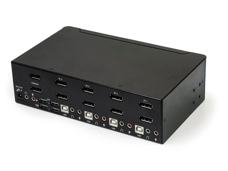 StarTech 4 Port Dual Displayport KVM Switch, USB, Audio, No Cable, 2Yr