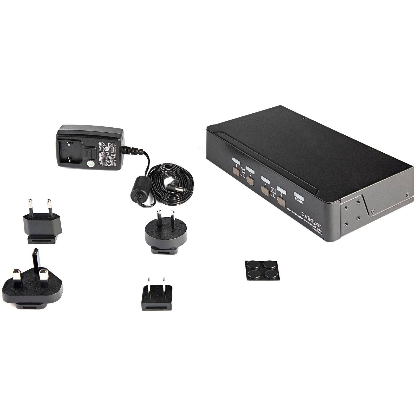 StarTech 4 Port Single Displayport KVM Switch, USB, Audio, No Cable, 3Yr