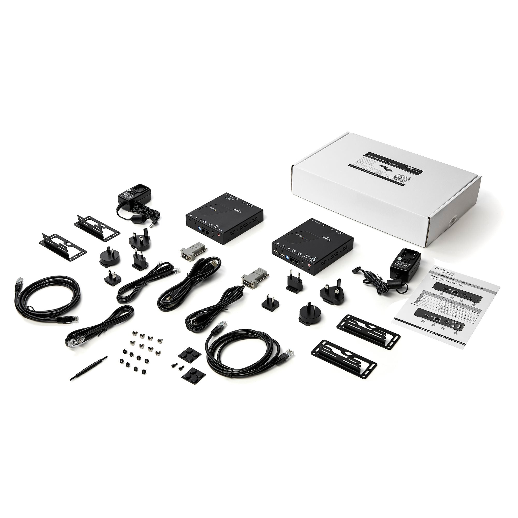 StarTech HDMI KVM Extender Over IP Network - 4K HDMI Over LAN/Ethernet 2Yr