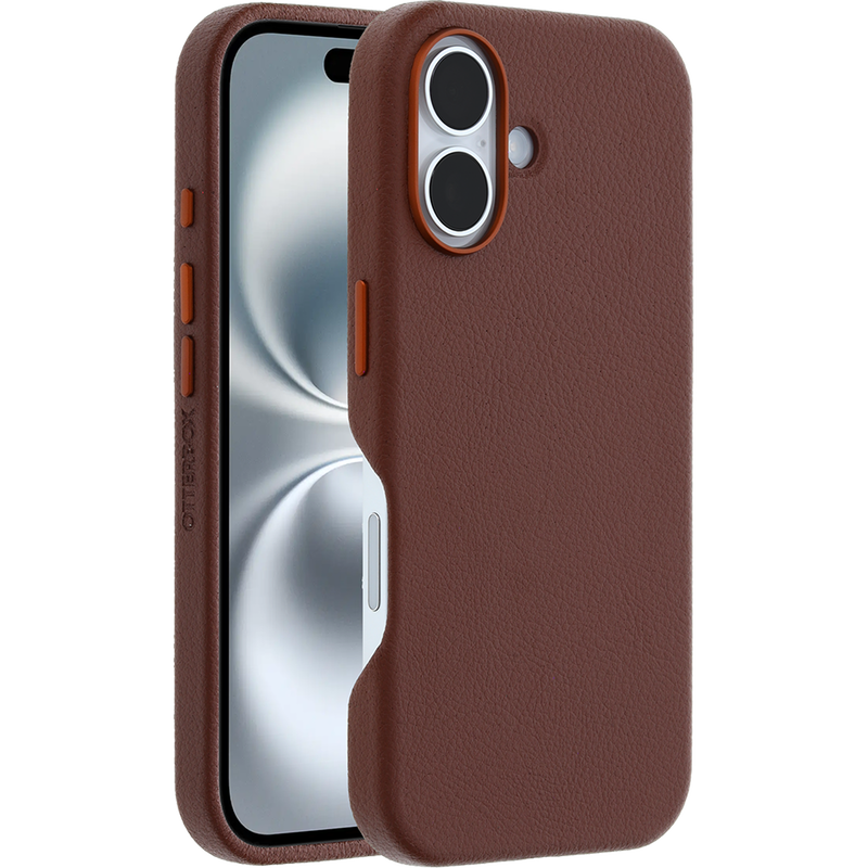 OtterBox Symmetry MagSafe Cactus Leather Apple iPhone 16 6.1' Case Brown