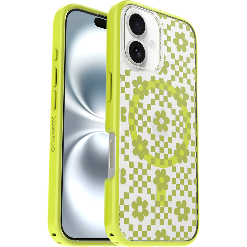 Otterbox Symmetry Clear Magsafe Apple iPhone 16 Case Daisy Dance