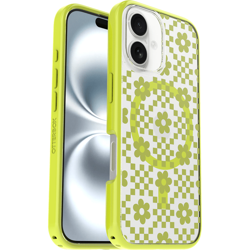 Otterbox Symmetry Clear Magsafe Apple iPhone 16 Case Daisy Dance