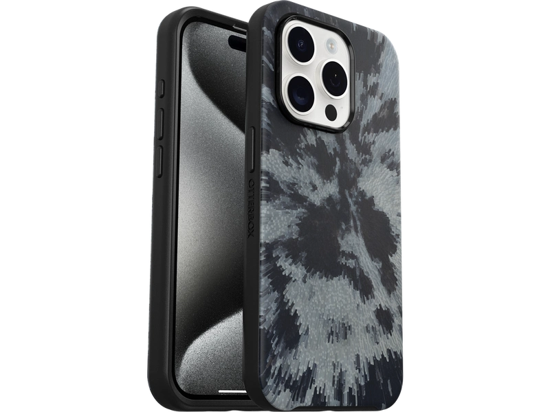 OtterBox Symmetry+ MagSafe Apple iPhone 15 Pro 6.1' Case Burnout Sky Black