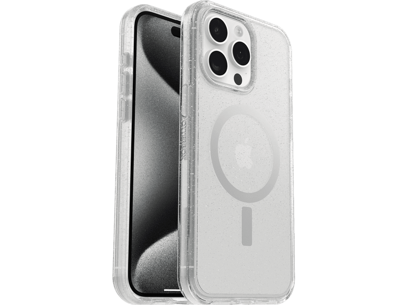 OtterBox Symmetry+ MagSafe Apple iPhone 15 Pro Max 6.7' Case Stardust Clear Glitter