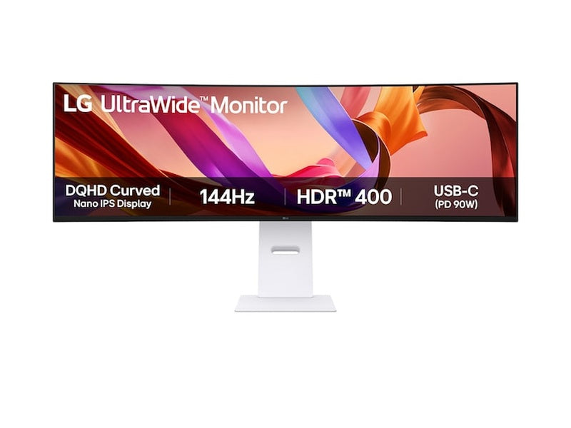 LG 49U950A-W UltraWide Dual 49" DQHD 144Hz G-Sync Compatible Nano IPS HDR10 Curved Ultrawide Monitor