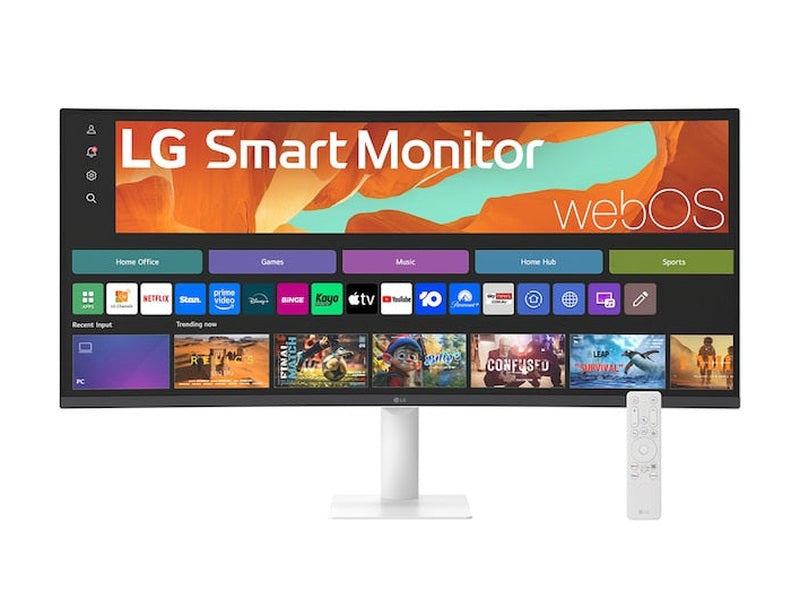 LG 34U601SA-W 34" WQHD VA Curved Smart Monitor