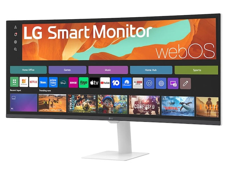 LG 34U601SA-W 34" WQHD VA Curved Smart Monitor