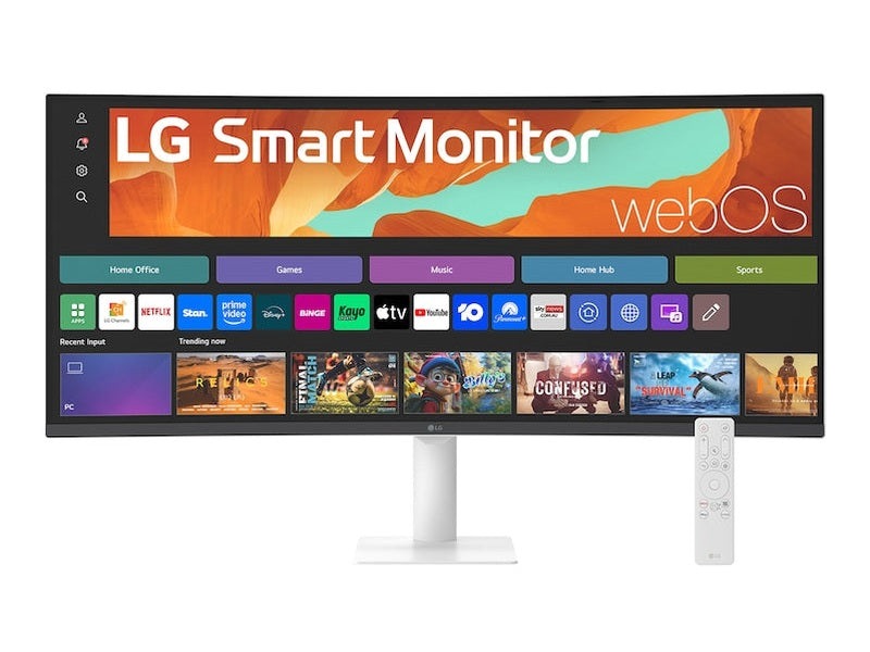 LG 34U601SA-W 34" WQHD VA Curved Smart Monitor