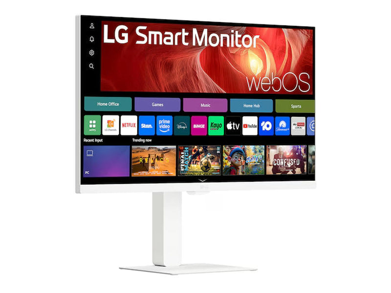 LG 27U730SA-W 27" 4K UHD IPS 60Hz Smart H/ Adjust Monitor with WebOS