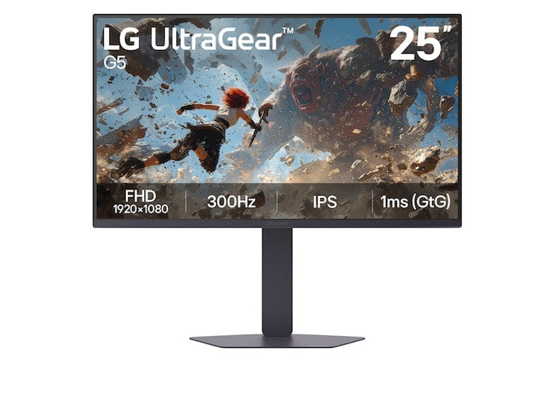 LG UltraGear G5 25" 300Hz FHD Gaming Monitor 25G550B-B