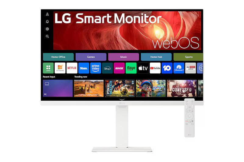 LG 27U730SA-W 27" 4K UHD IPS 60Hz Smart H/ Adjust Monitor with WebOS