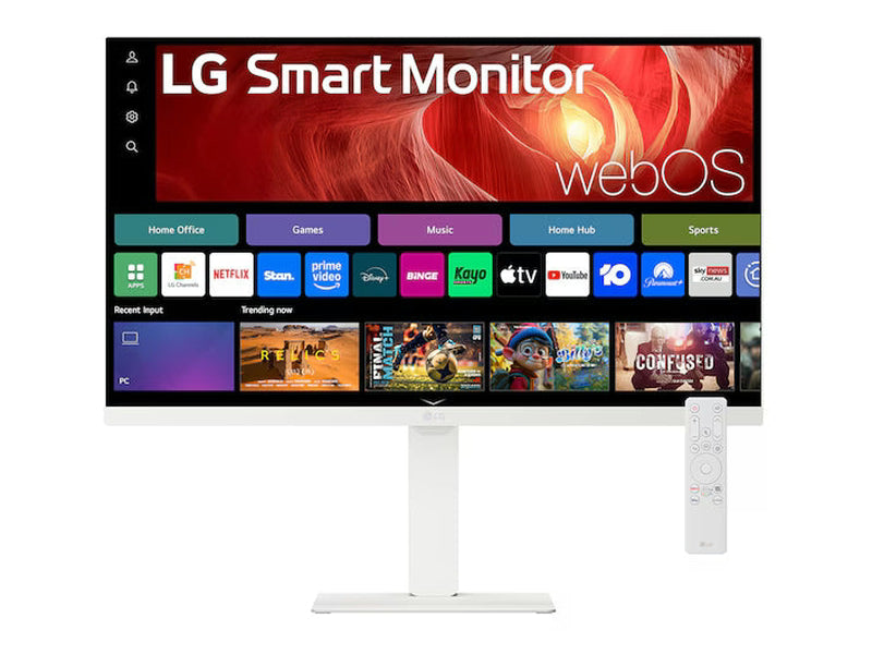 LG 27U730SA-W 27" 4K UHD IPS 60Hz Smart H/ Adjust Monitor with WebOS