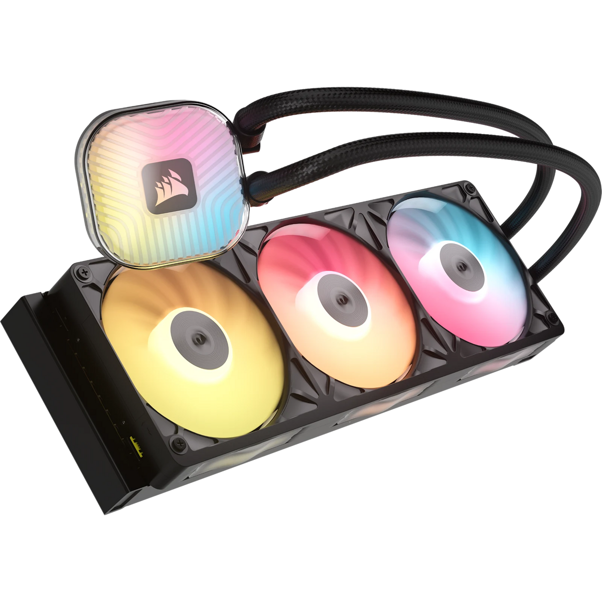CORSAIR iCUE LINK TITAN II 360 RX RGB - Black, 360mm AIO, FlowDrive Gen 2, RX II Fan, RGB, Copper Coldplate, AM5/AM4, LGA1851/1700