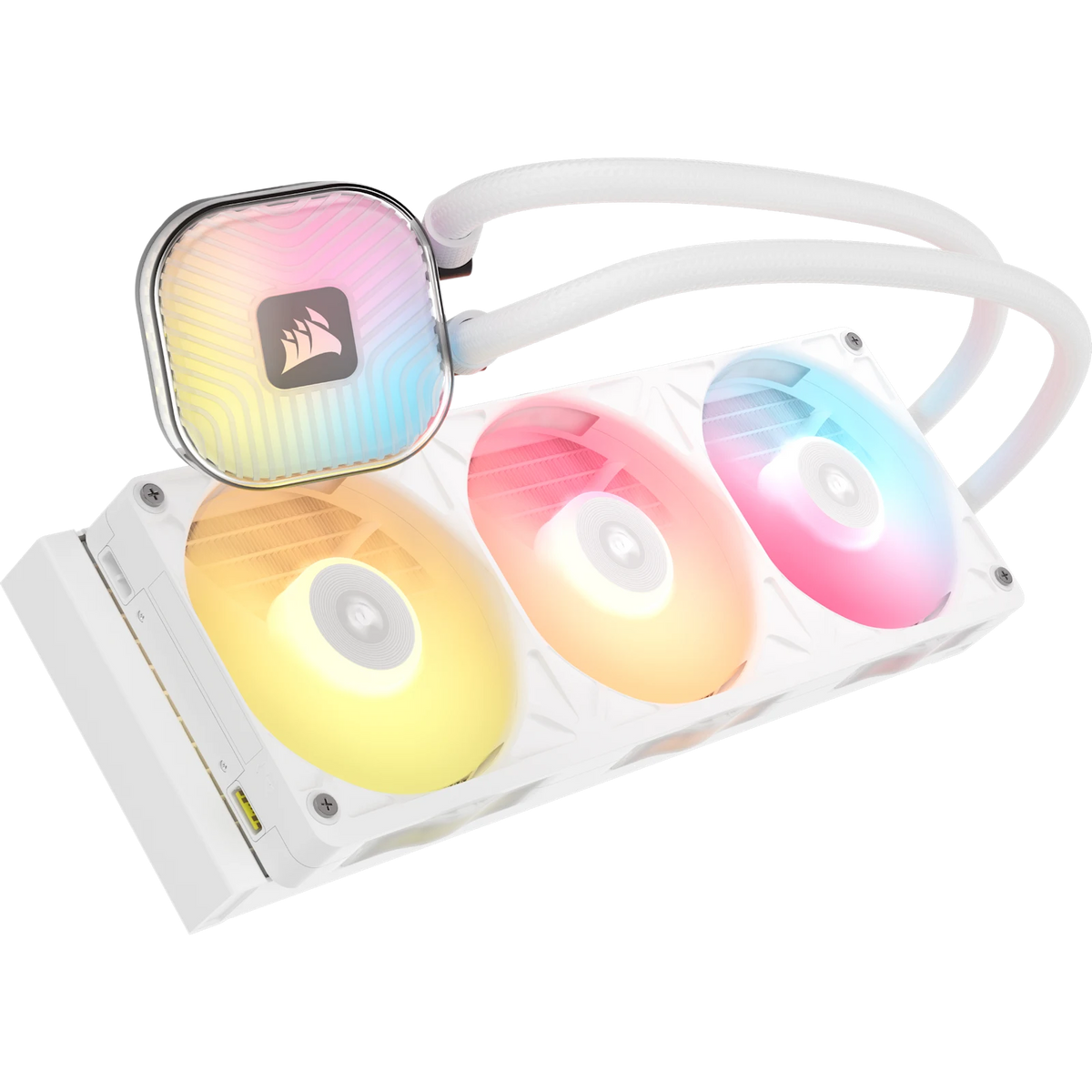 CORSAIR iCUE LINK TITAN II 360 RX RGB - White, 360mm AIO, FlowDrive Gen 2, RX II Fan, RGB, Copper Coldplate, AM5/AM4, LGA1851/1700