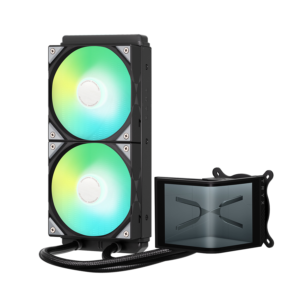 TRYX PANORAMA SE 240mm ARGB AIO Liquid Cooler - Black