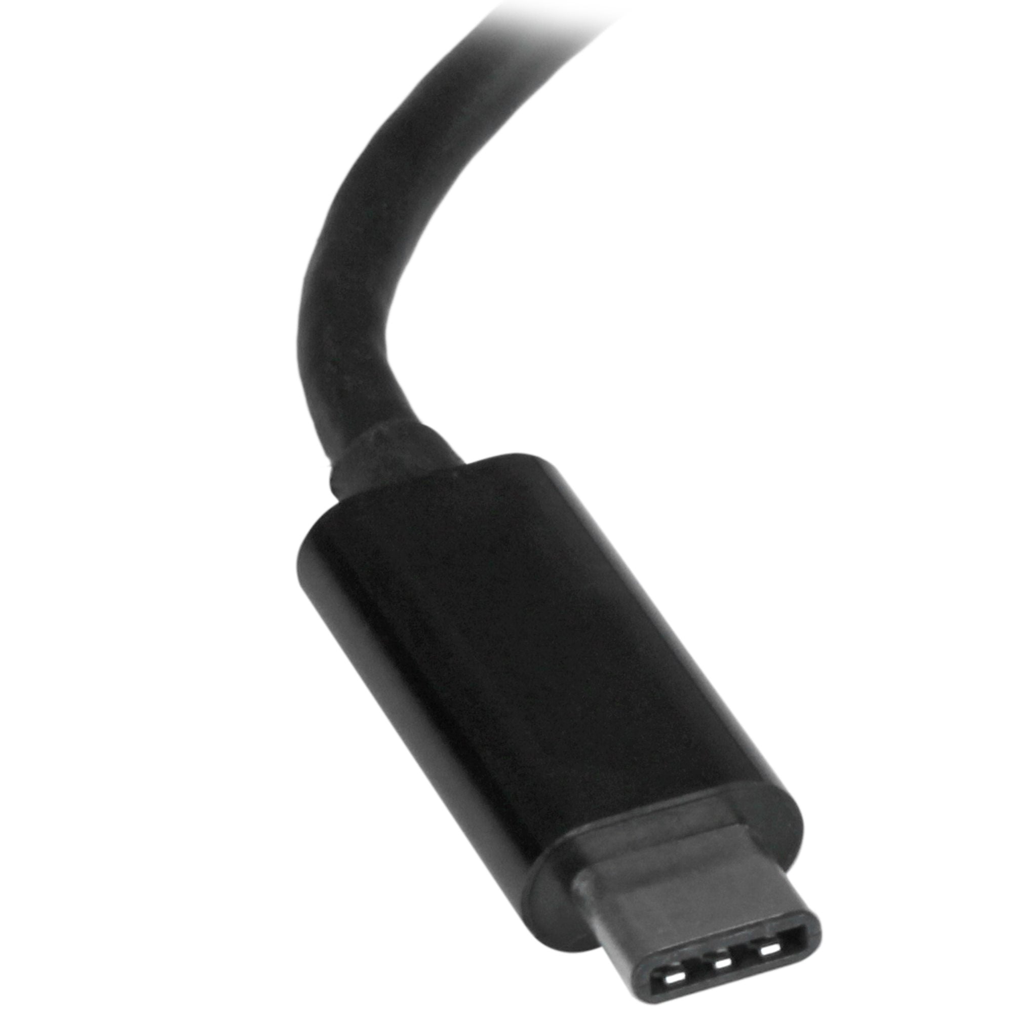 StarTech USB-C 3.0 to GbE Adapter, TB3 Compatible, 20Cm, Black, 2Yr