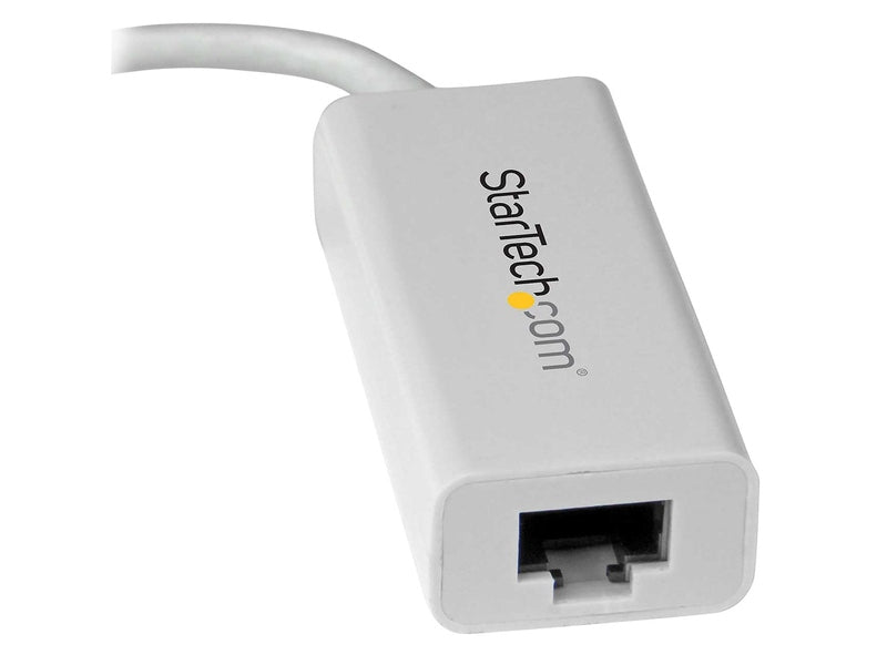 StarTech USB-C 3.0 to GbE Adapter, TB3 Compatible, White, 2Yr