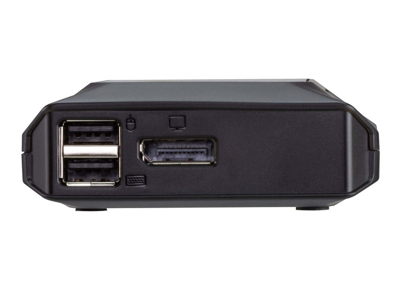 Aten 2-Port 4K DisplayPort USB-C Cable KVM Switch with Remote Port Selector